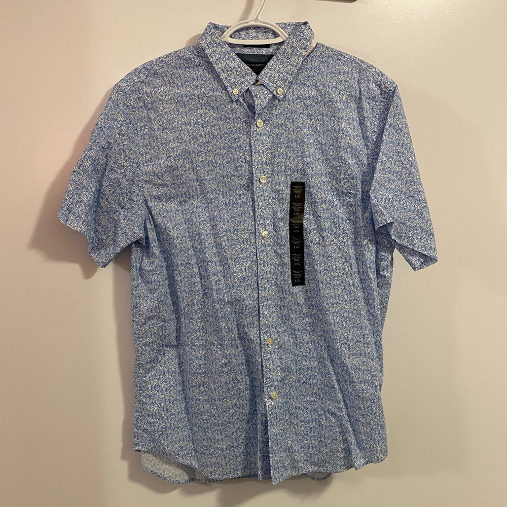 Banana Republic Print Button-up Short Sleeve